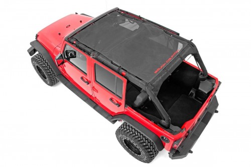 Rough Country Mesh Bikini Top Plus, Jeep Wrangler JK 2WD, 4WD (2007-2018)