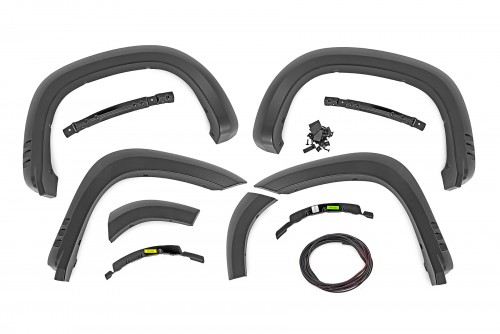 Rough Country Fender Flares, Chevy Silverado 1500 2WD, 4WD (2019-2025 & Classic)