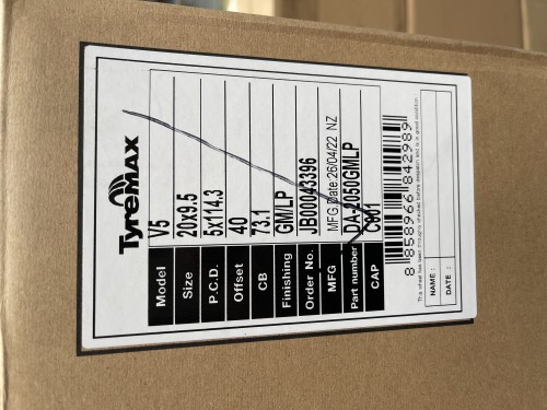 SSW V5 20x9.5 5/114.3 GMLP