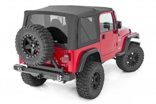 Rough Country Soft Top, 2- Door, Half Steel Doors, Jeep Wrangler TJ (97-06)