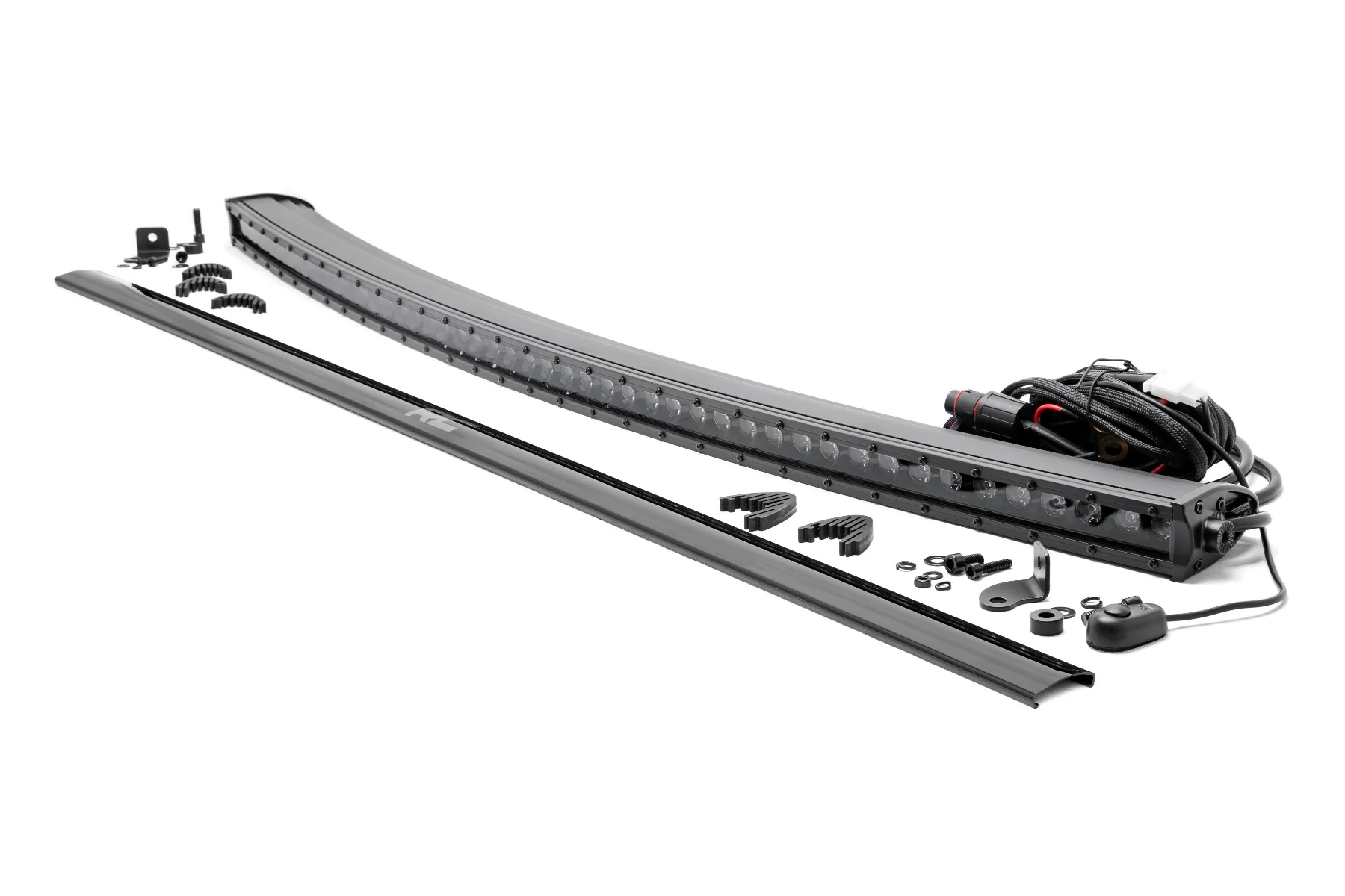 Rough Country 50 Inch Black Series LED Light Bar, Curved, Single Row
