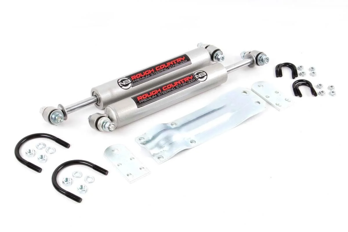 Rough Country N3 Steering Stabilizer, Dual, Chevy, GMC K10 Truck & SUV, K5 Blazer (69-91)