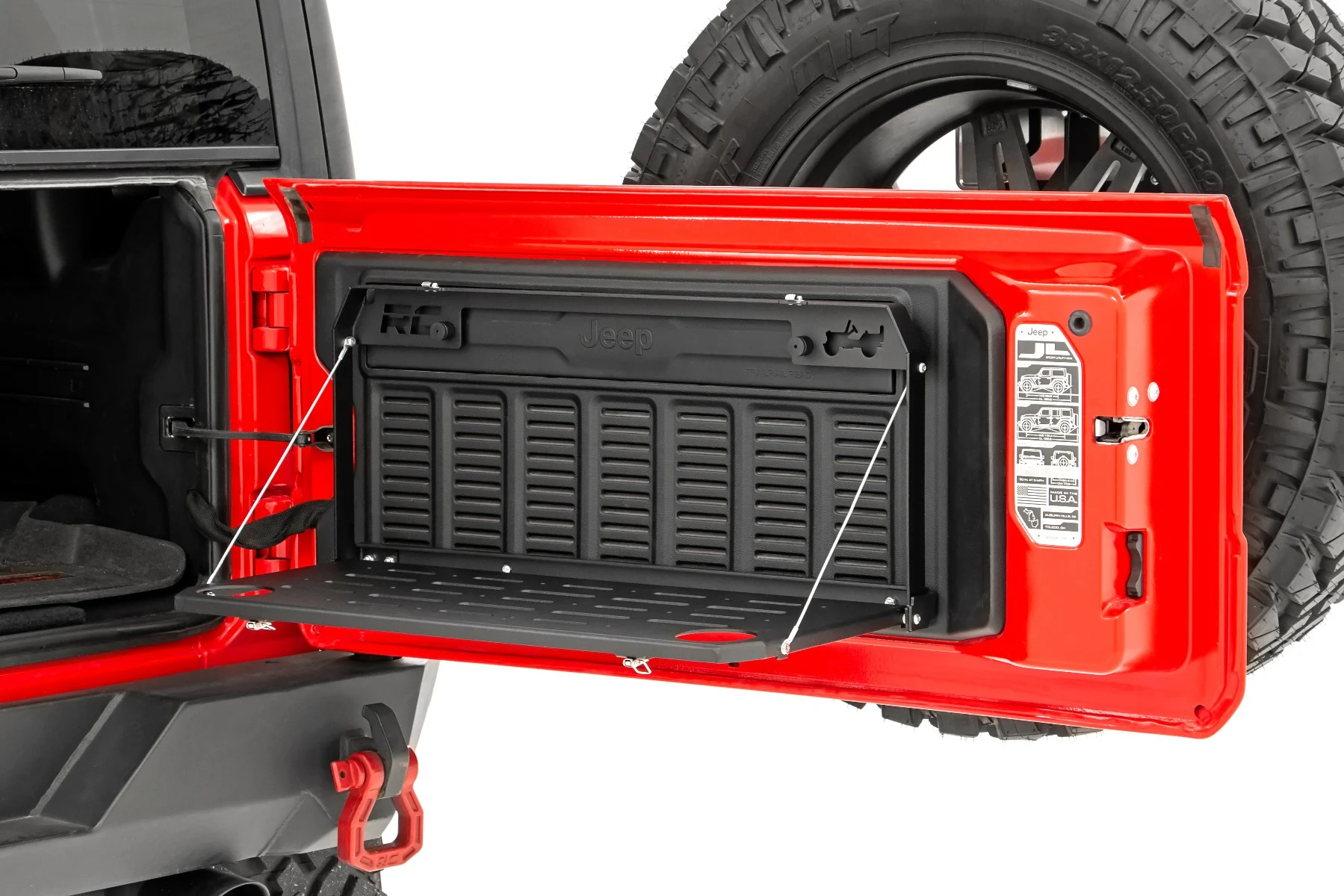 Rough Country Tailgate Table, Jeep Wrangler JL (21-24), Wrangler Unlimited (18-25)