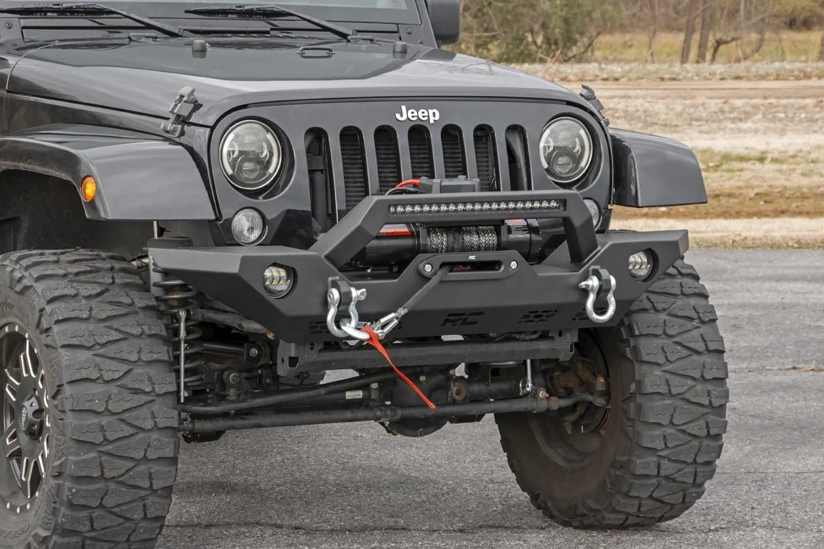 Rough Country Front Bumper Sport, OE Fog, Jeep Gladiator, JT/Wrangler, JK, JL Wrangler Unlimited 4WD