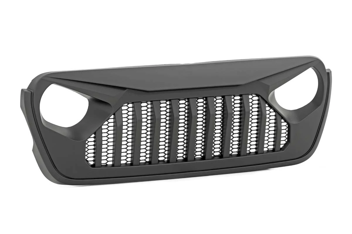 Rough Country Replacement Grille, Angry Eyes, Jeep Gladiator JT, Wrangler JL 4WD (18-25)