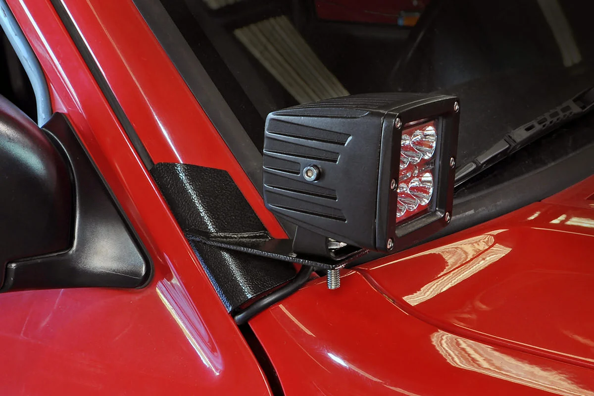 Rough Country LED Light Mount, Lower A-Pillar, Pod Pair, Jeep Cherokee XJ 2WD, 4WD (84-01)
