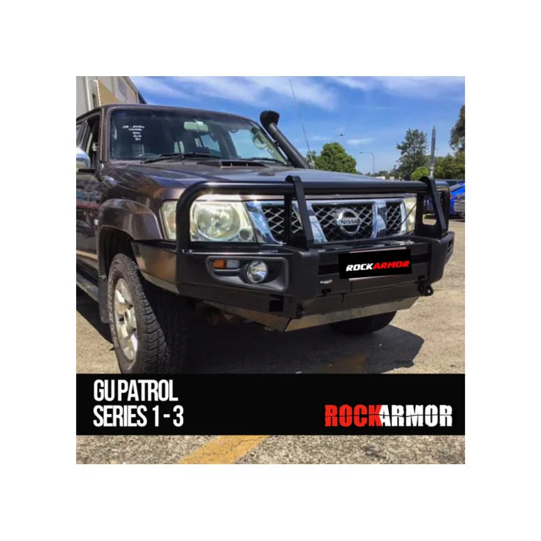Rockarmor Premium Steel Bullbar To Suit Nissan Patrol Gu1 97- 09/2004 (Full Bar Replacement)