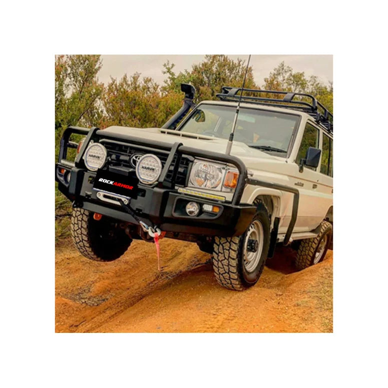 Rockarmor Premium Steel Bullbar To Suit Toyota Landcruiser 76/78/79 2005+ (Full Bar Replacement)