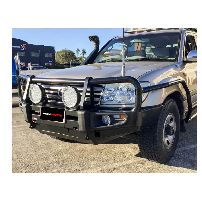 Rockarmor Premium Steel Bullbar To Suit Toyota Landcruiser Fj100 Ifs 1998-2007 (Full Bar Replacement) And Lexus