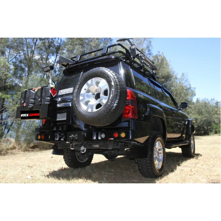 Rockarmor Steel Dual Wheel Carrier To Suit Nissan Patrol Y61 Gu4 2004 - 2016 Models