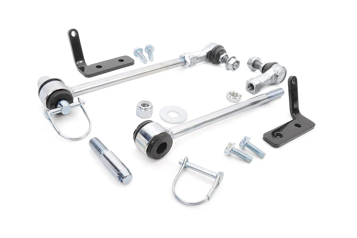 Rough Country Quick Disconnect Sway Links, 3.5-6 Inch Lift, Jeep Gladiator JT, Wrangler JK, Wrangler Unlimited